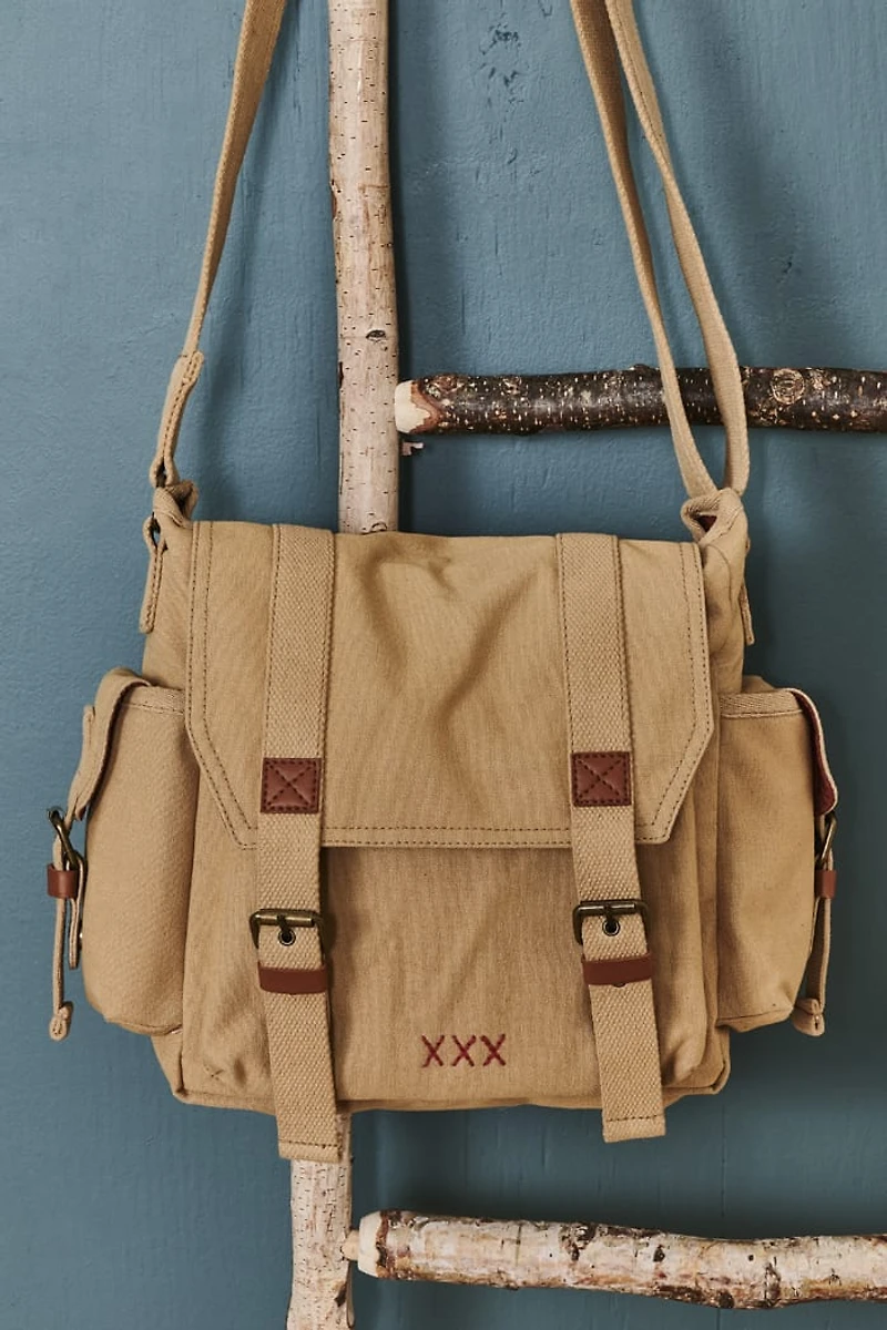 Buy Natural Sand Messenger Canvas Bag Online at Earthbound Trading