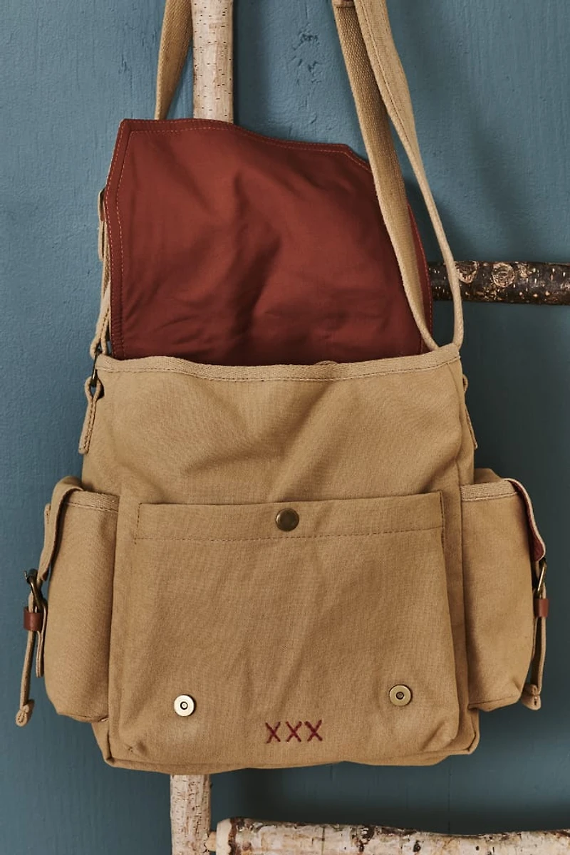 Buy Natural Sand Messenger Canvas Bag Online at Earthbound Trading