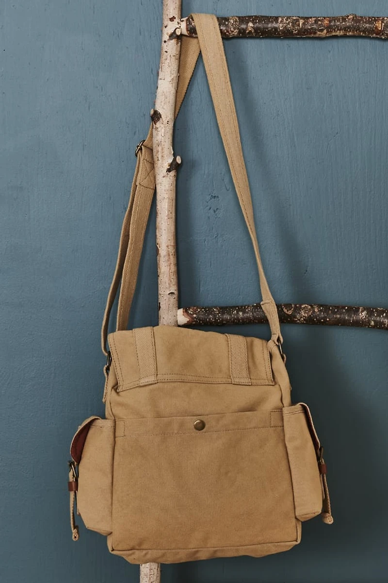 Buy Natural Sand Messenger Canvas Bag Online at Earthbound Trading