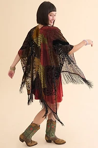 Buy Patchwork Velvet Burnout Shawl Online at Earthbound Trading