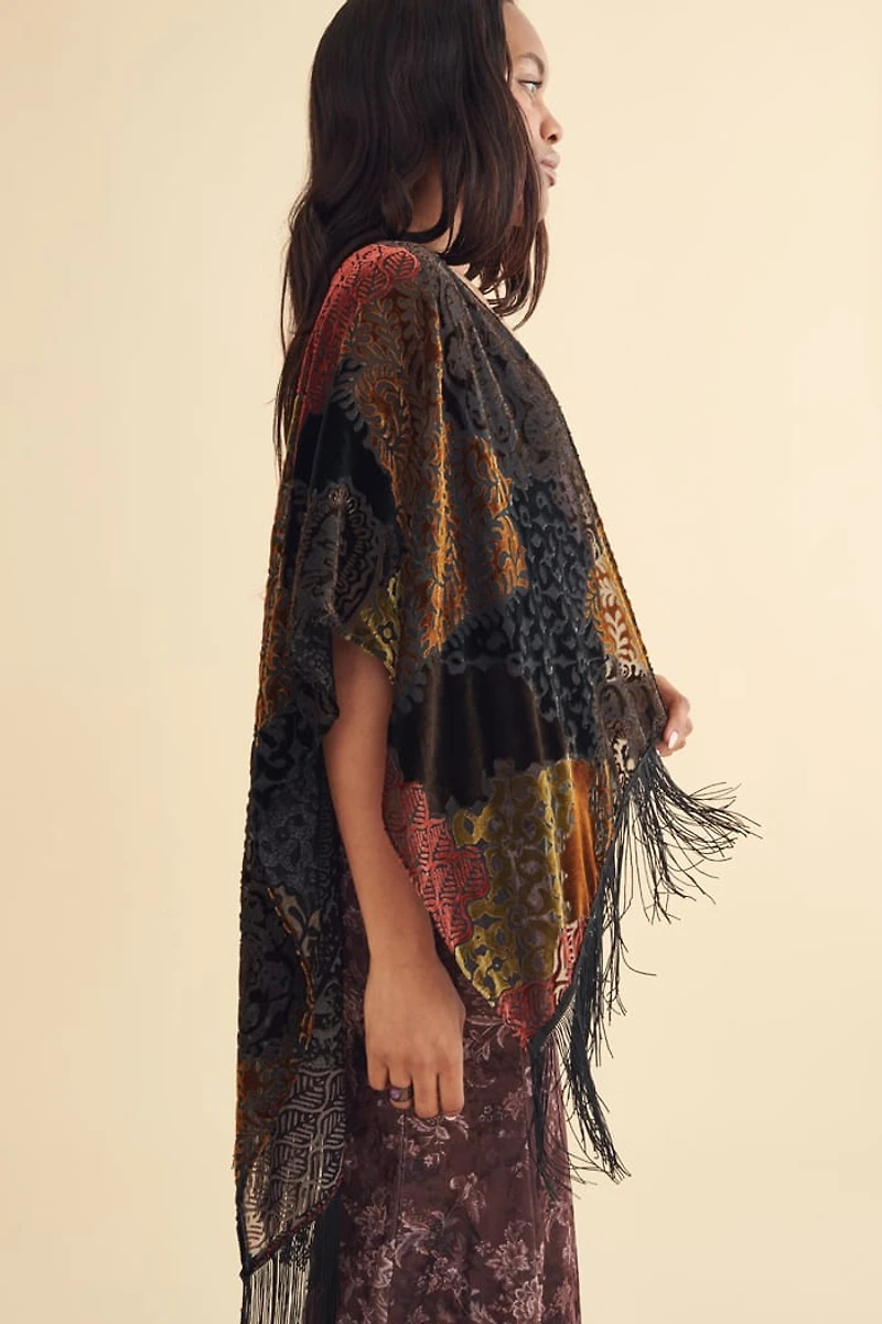 Buy Patchwork Velvet Burnout Shawl Online at Earthbound Trading