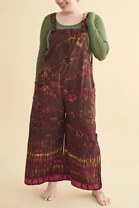 Shop Plum Tie - Dye boho Overalls Add a Hippie Touch to Your Wardrobe