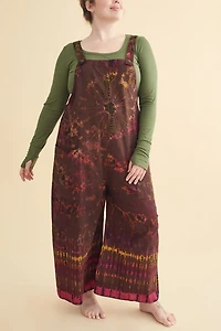 Shop Plum Tie - Dye boho Overalls Add a Hippie Touch to Your Wardrobe