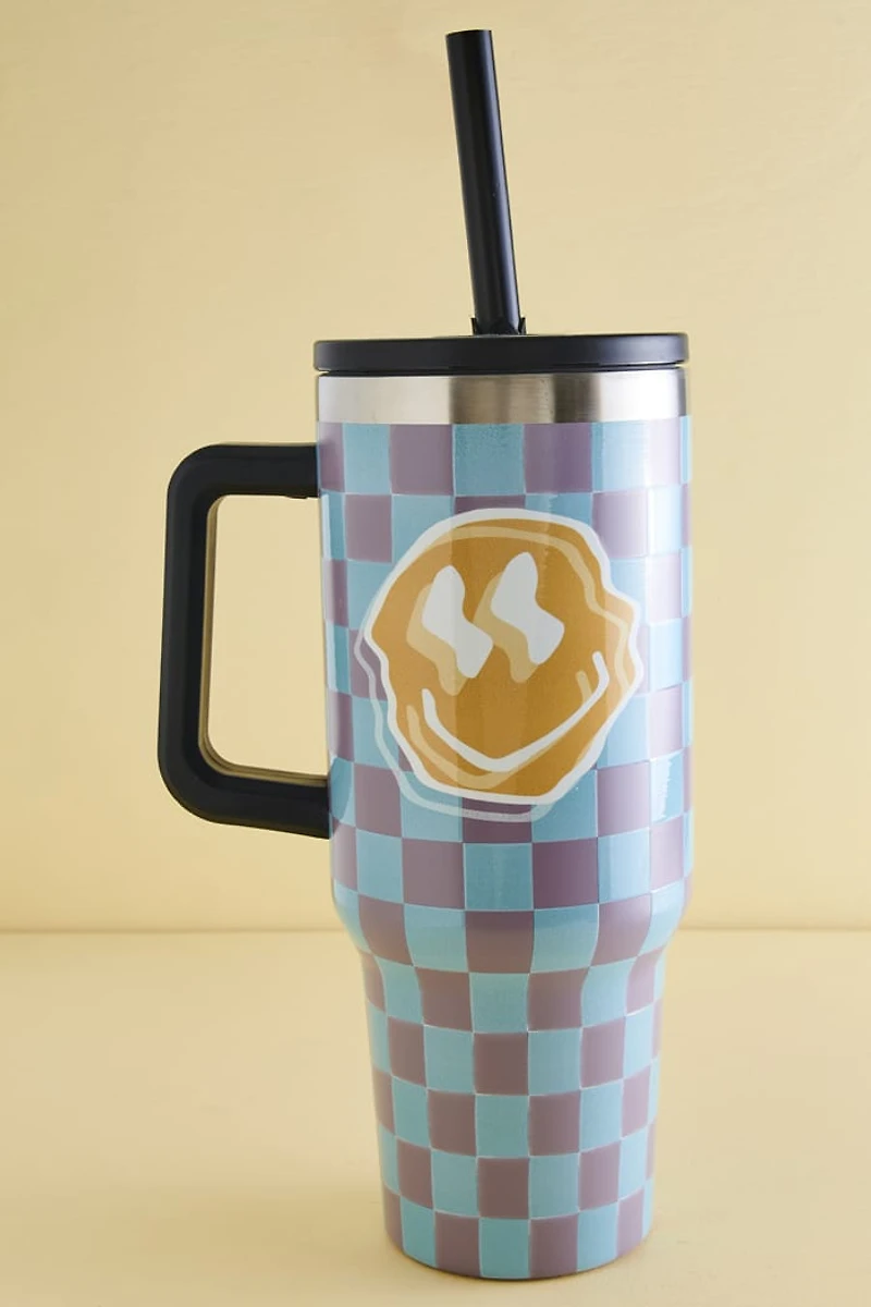 Buy Smiley Face 40oz Stainless Steel Tumbler Online at Earthbound Trading