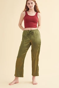 Buy Green Mushroom Satin Sleep Pant Online at Earthbound Trading