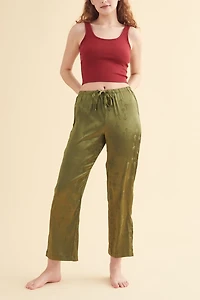 Buy Green Mushroom Satin Sleep Pant Online at Earthbound Trading