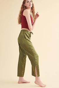 Buy Green Mushroom Satin Sleep Pant Online at Earthbound Trading