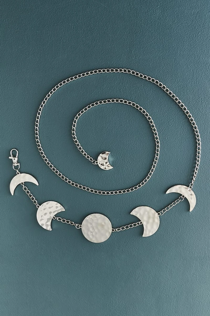 Buy Silver Moon Phase Chain Belt Online at Earthbound Trading