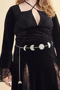 Buy Silver Moon Phase Chain Belt Online at Earthbound Trading