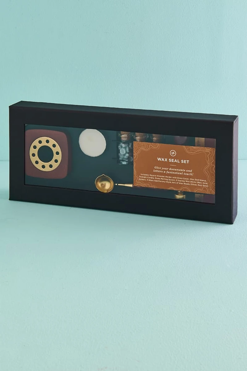 Shop boho chic stationery with Book & Quill Stamp Celestial Wax Seal Set