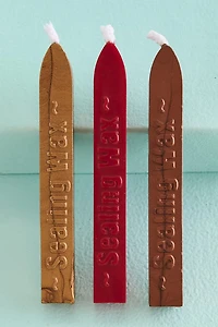 Shop boho chic stationery with Book & Quill Stamp Celestial Wax Seal Set