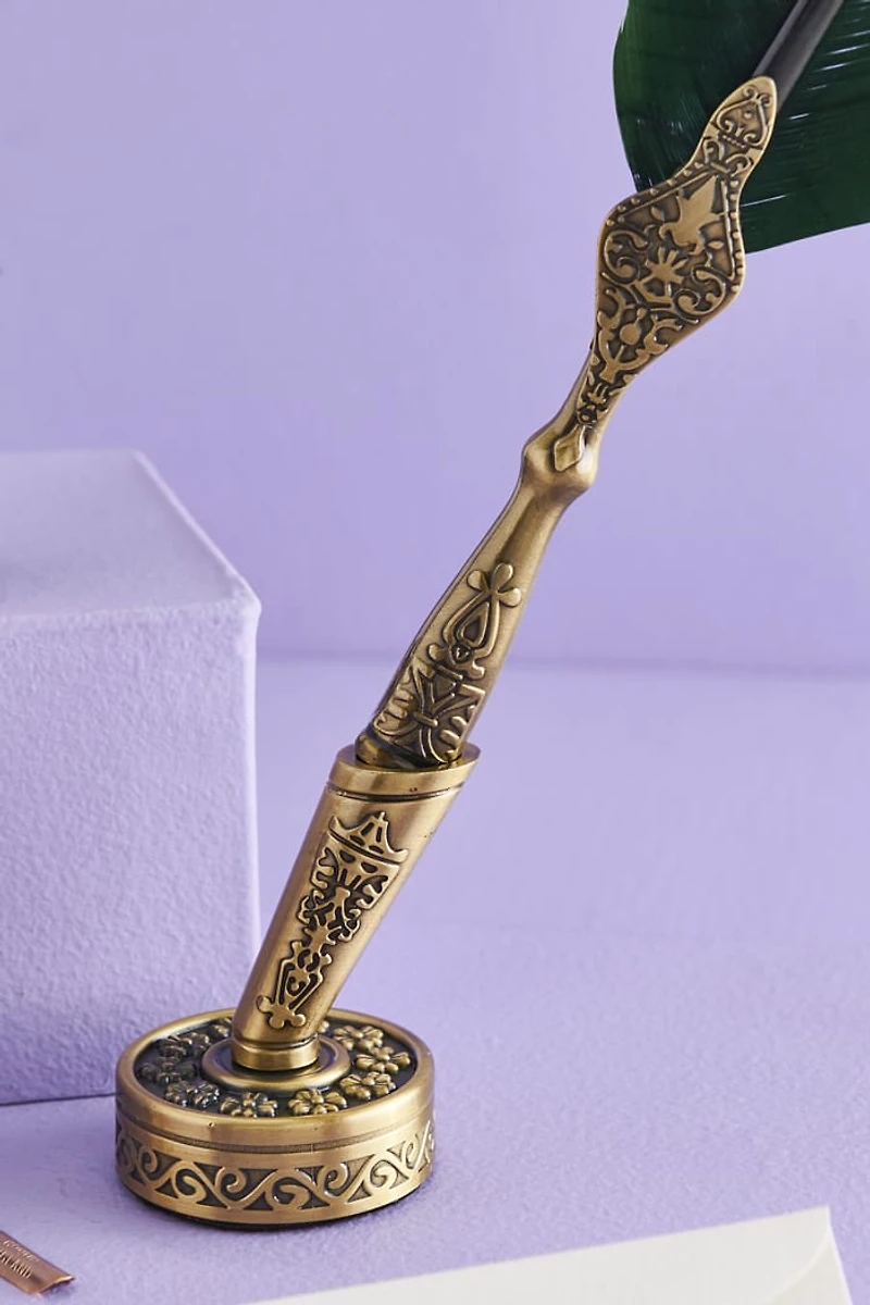Buy Green Feather Calligraphy and Letter Writing Set Online at Earthbound Trading