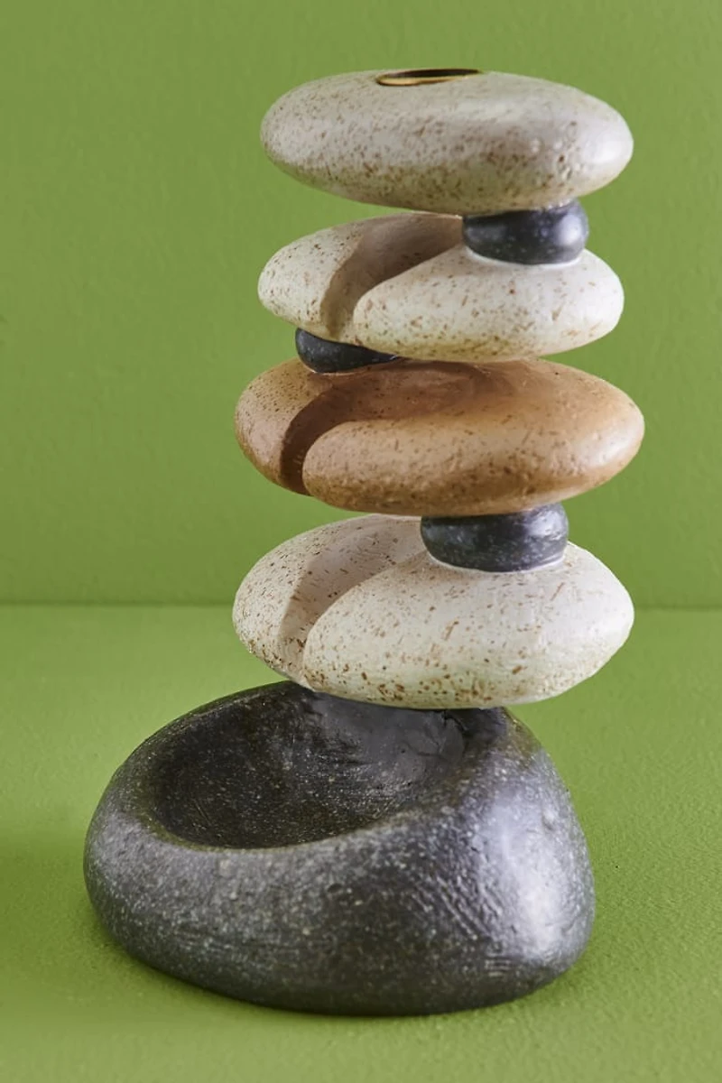 Buy Stacked Stones Backflow Incense Burner Online at Earthbound Trading