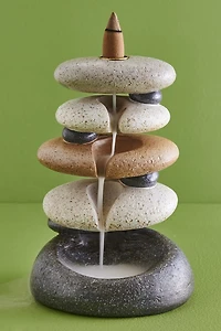 Buy Stacked Stones Backflow Incense Burner Online at Earthbound Trading
