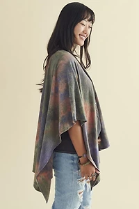 Muted Tie Dye Terry Shawl