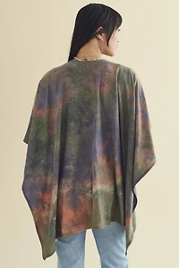 Muted Tie Dye Terry Shawl
