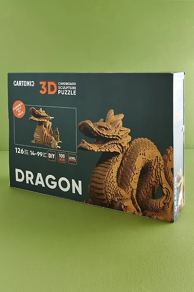 3D Dragon Sculpture Puzzle - boho Fantasy Home Decor