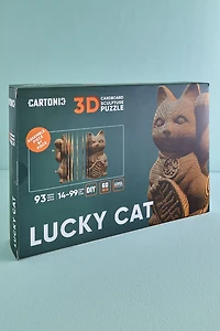 3D Lucky Cat Sculpture Puzzle - Add boho Charm to Your Space