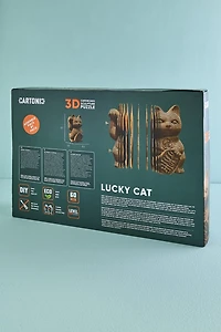 3D Lucky Cat Sculpture Puzzle - Add boho Charm to Your Space