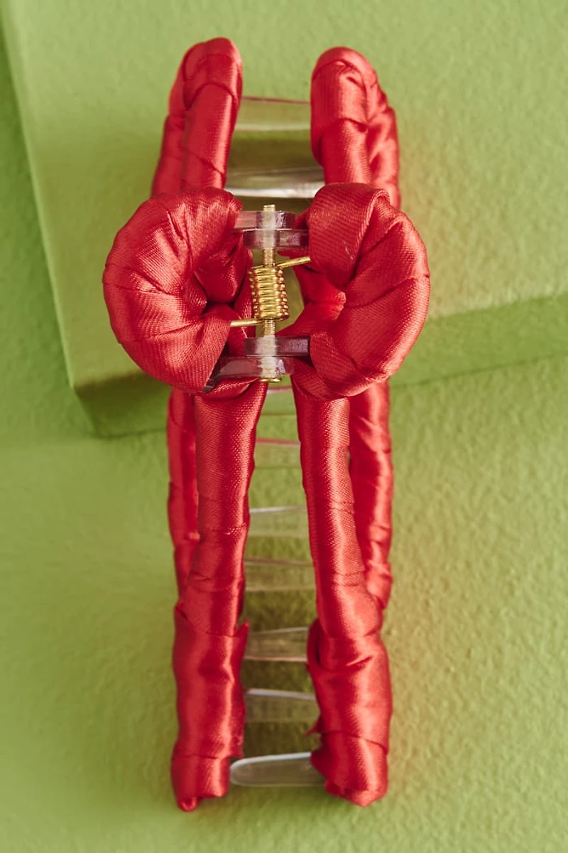 Buy Red Ribbon Bow Claw Clip Online at Earthbound Trading