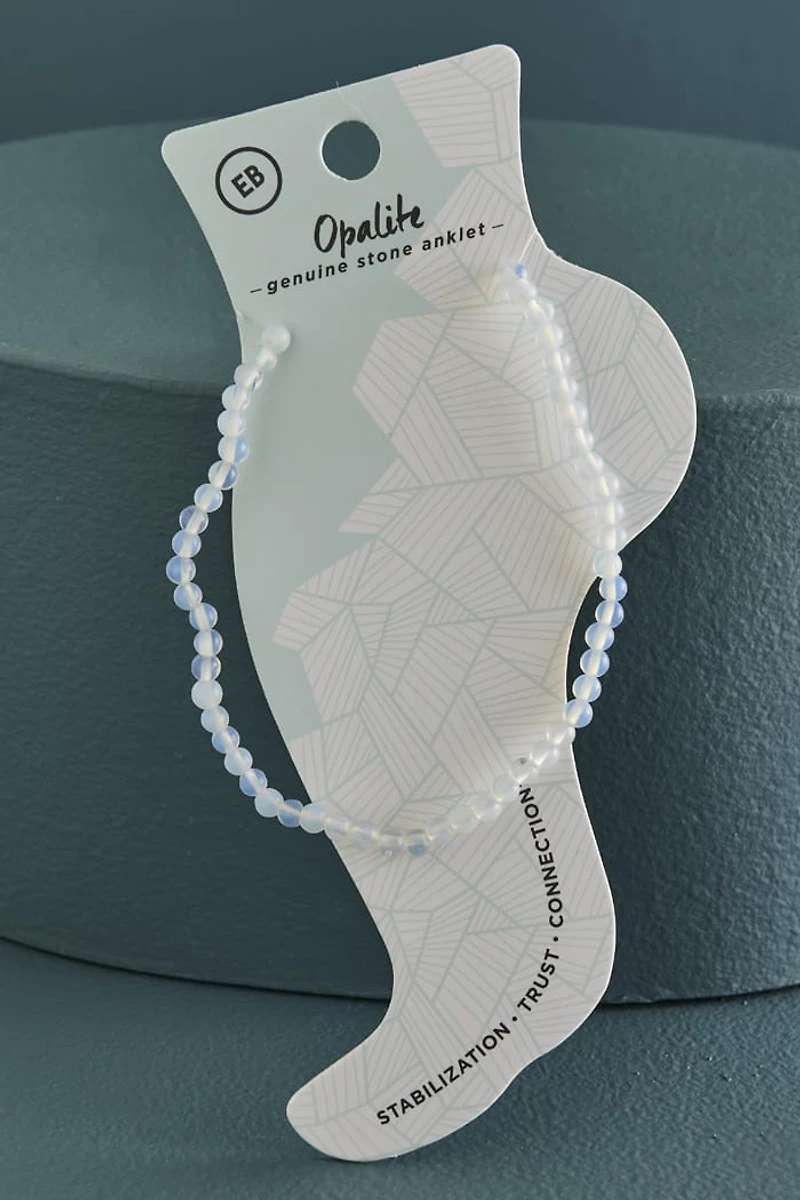 Buy Opalite Stretch Beaded Anklet Online at Earthbound Trading