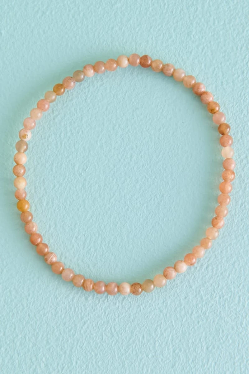 Buy Sunstone Stretch Beaded Anklet Online at Earthbound Trading
