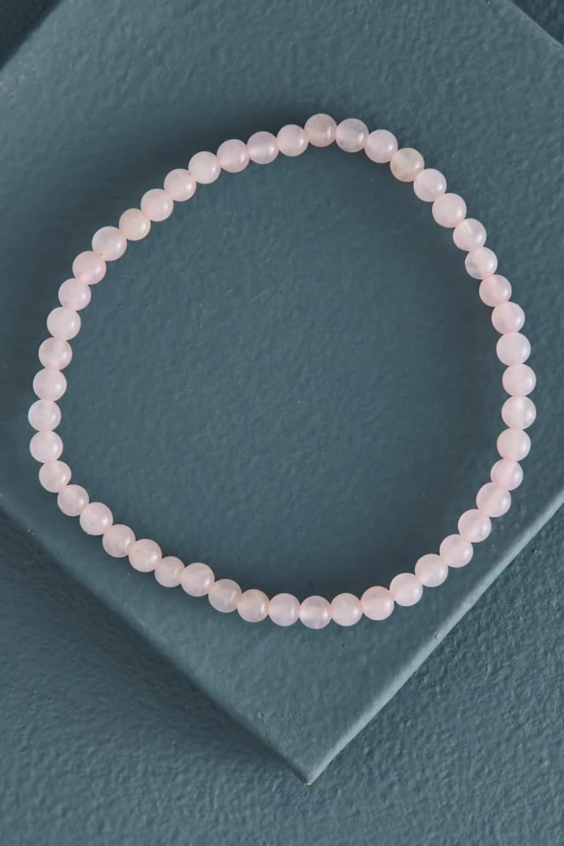 Buy Rose Quartz Mini Bead Bracelet Online at Earthbound Trading