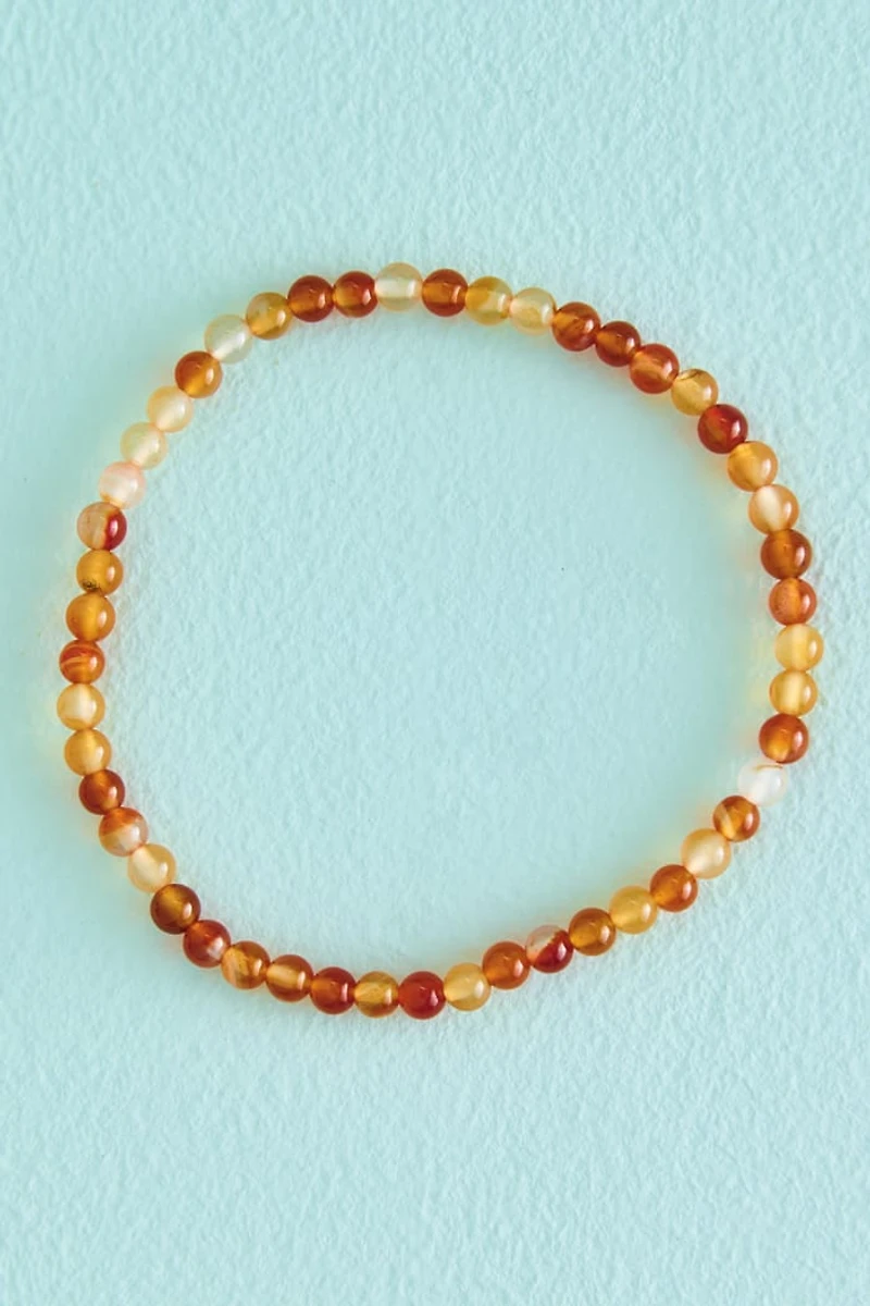 Buy Carnelian Mini Bead Bracelet Online at Earthbound Trading