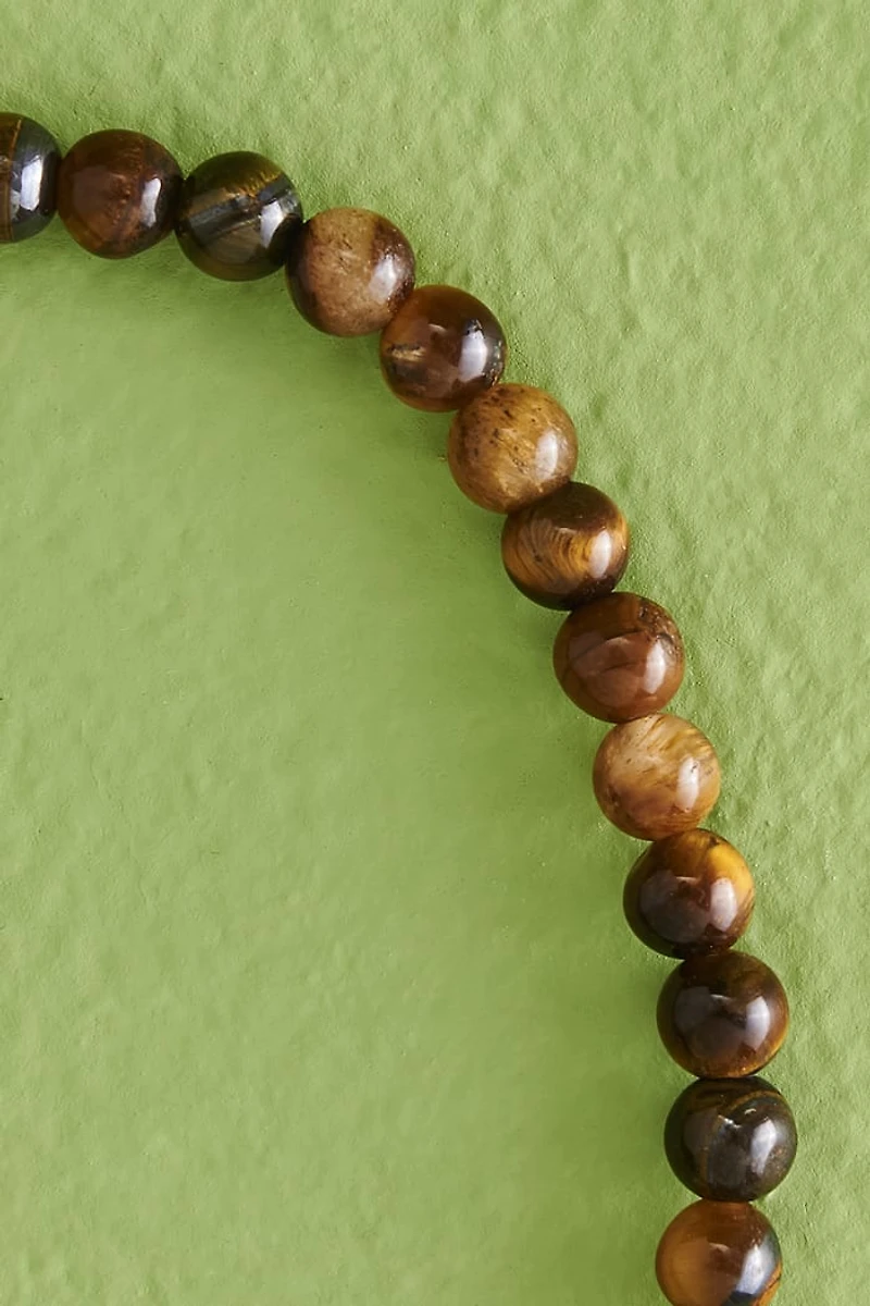 Shop the Tiger’s Eye Mini Bead Bracelet for Balance and Energy