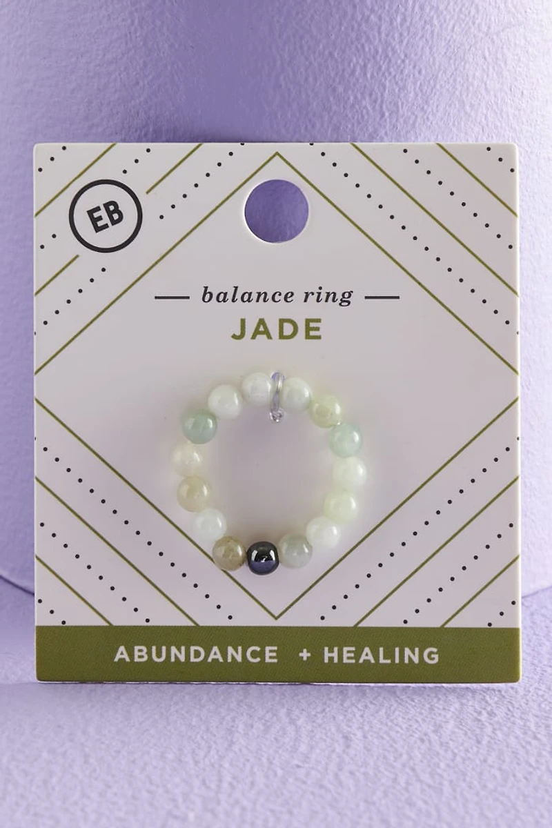 Buy Jade and Hematite Balance Ring Online at Earthbound Trading