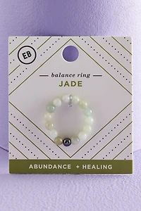 Buy Jade and Hematite Balance Ring Online at Earthbound Trading