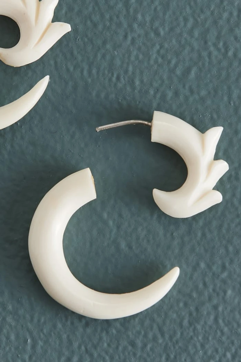 Buy Top Swirl Bone Faux Gauge Earrings Online at Earthbound Trading