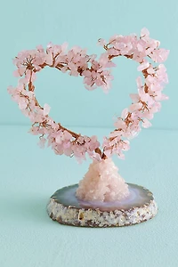 Buy Rose Quartz Gem Heart Tree Online at Earthbound Trading