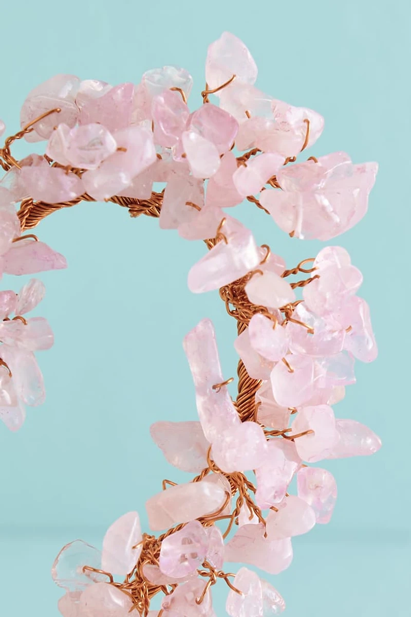 Buy Rose Quartz Gem Heart Tree Online at Earthbound Trading
