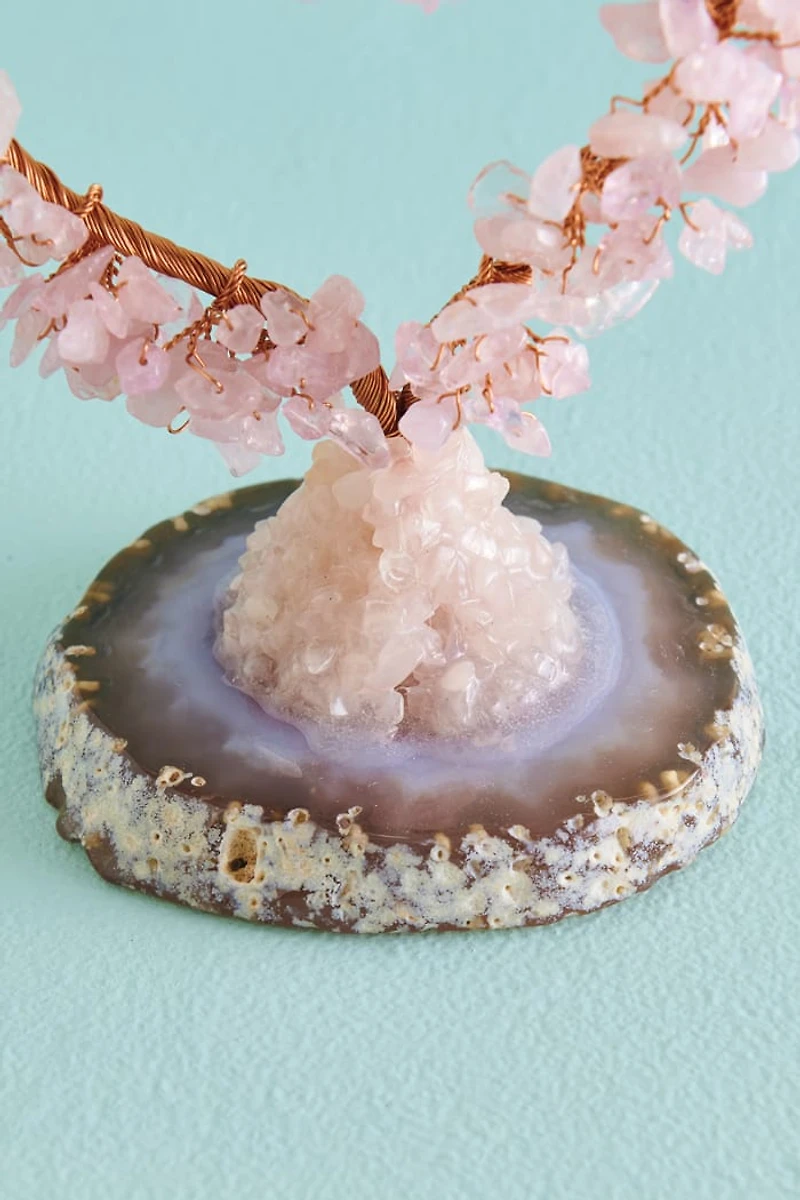 Buy Rose Quartz Gem Heart Tree Online at Earthbound Trading