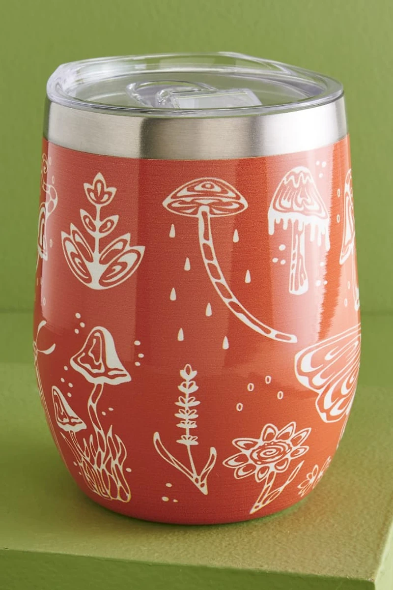 Buy Orange Mushroom Stainless Steel Tumbler Online at Earthbound Trading