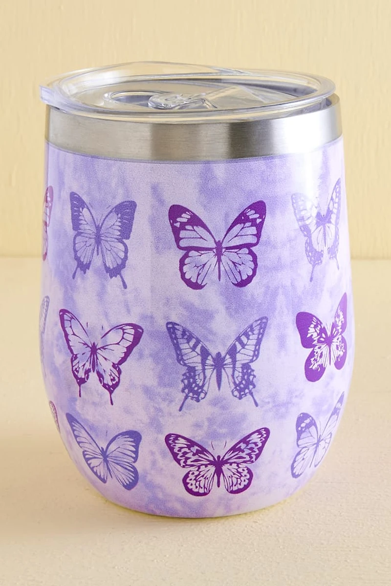 Buy Purple Butterfly Stainless Steel Tumbler Online at Earthbound Trading