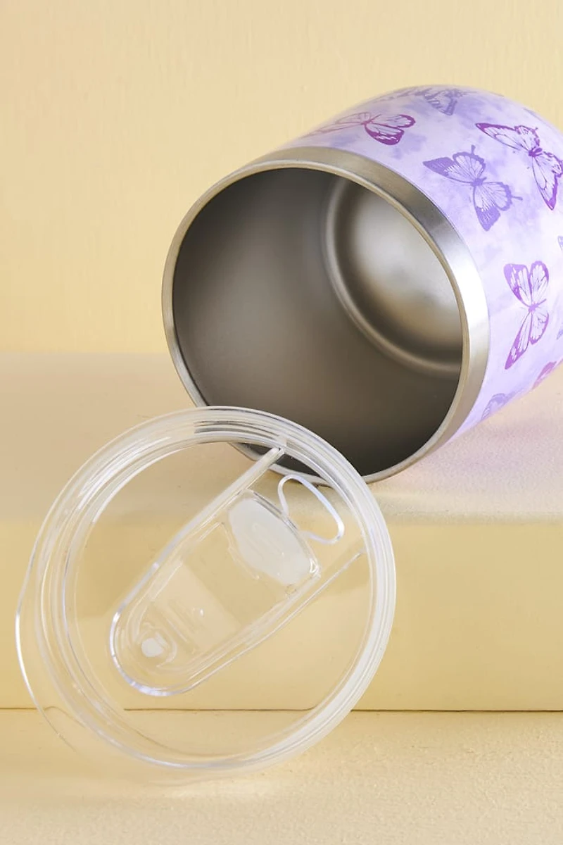 Buy Purple Butterfly Stainless Steel Tumbler Online at Earthbound Trading