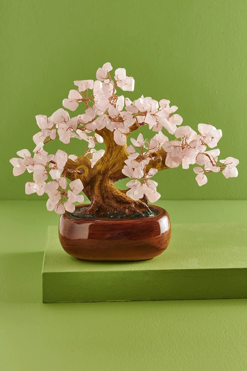 Buy Small Rose Quartz Gem Tree Online at Earthbound Trading