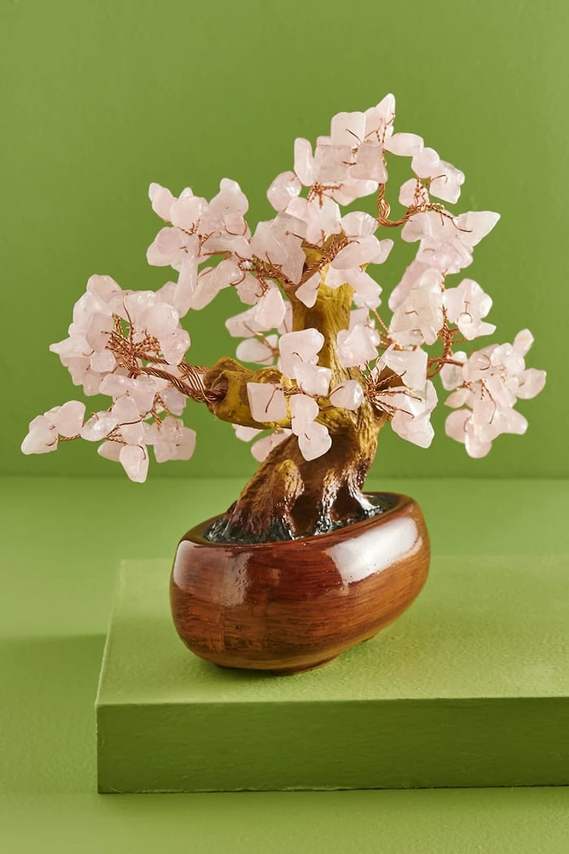 Buy Small Rose Quartz Gem Tree Online at Earthbound Trading
