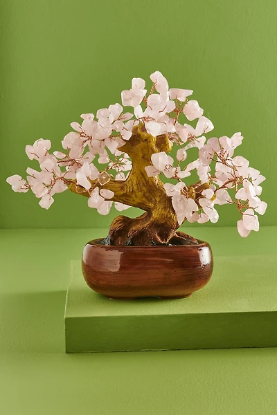 Small Rose Quartz Gem Tree