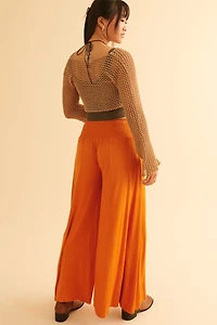 Vibrant Citrine Barcelona Pants - Brighten Your boho Wardrobe!