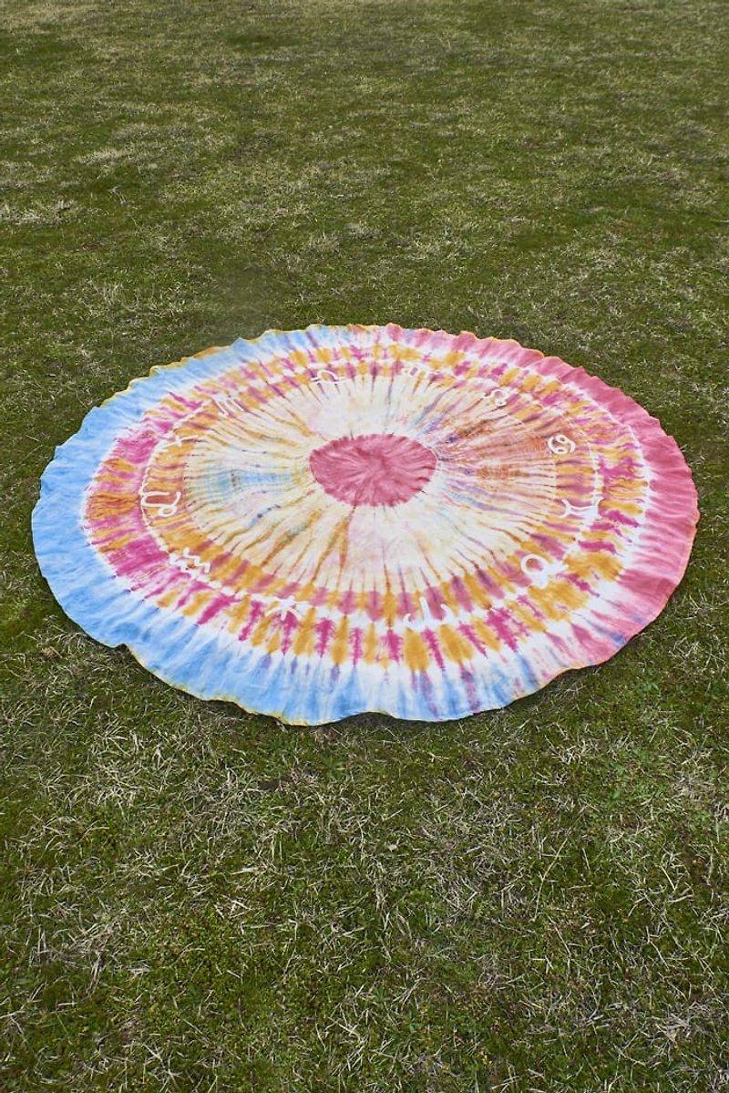 Buy Zodiac Tie Dye Round Tapestry Online at Earthbound Trading