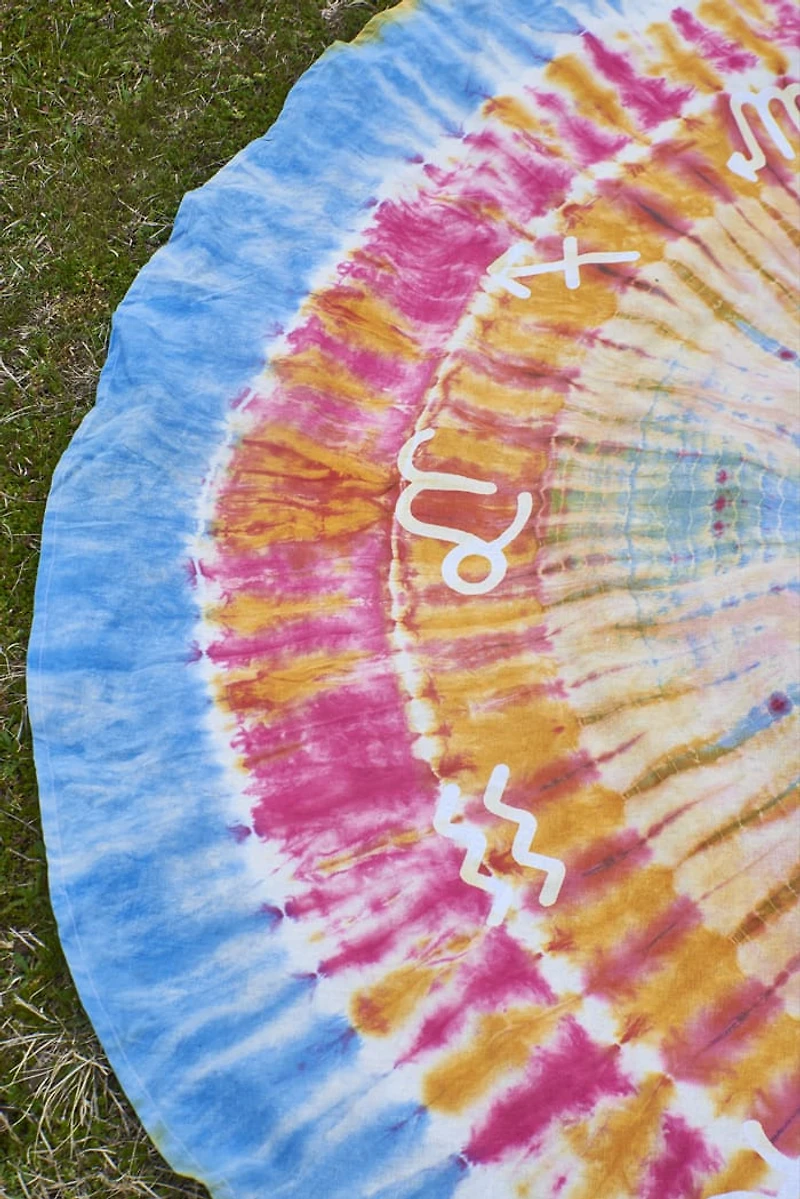 Buy Zodiac Tie Dye Round Tapestry Online at Earthbound Trading