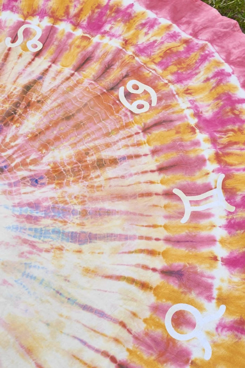 Buy Zodiac Tie Dye Round Tapestry Online at Earthbound Trading
