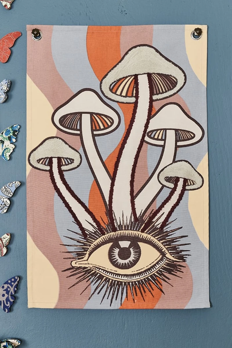 Buy Enlightened Mushroom Tapestry Flag Online at Earthbound Trading