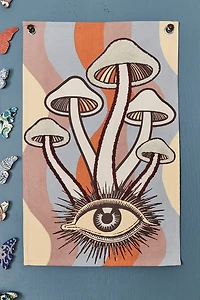 Buy Enlightened Mushroom Tapestry Flag Online at Earthbound Trading