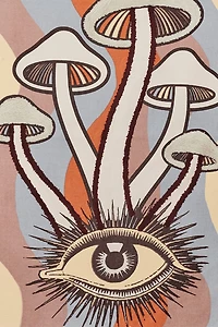 Buy Enlightened Mushroom Tapestry Flag Online at Earthbound Trading