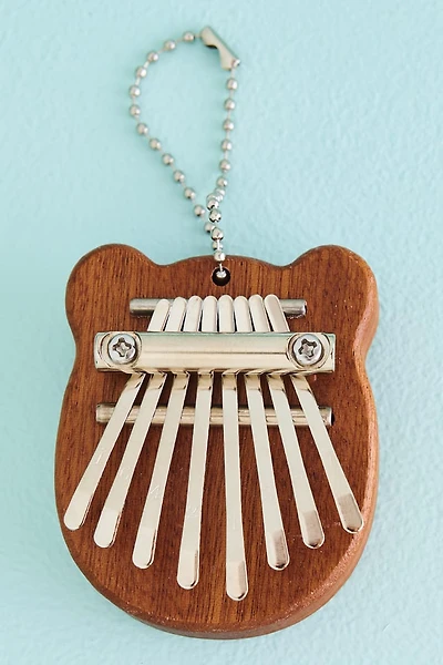 Mini Wood Karimba Bear Keychain