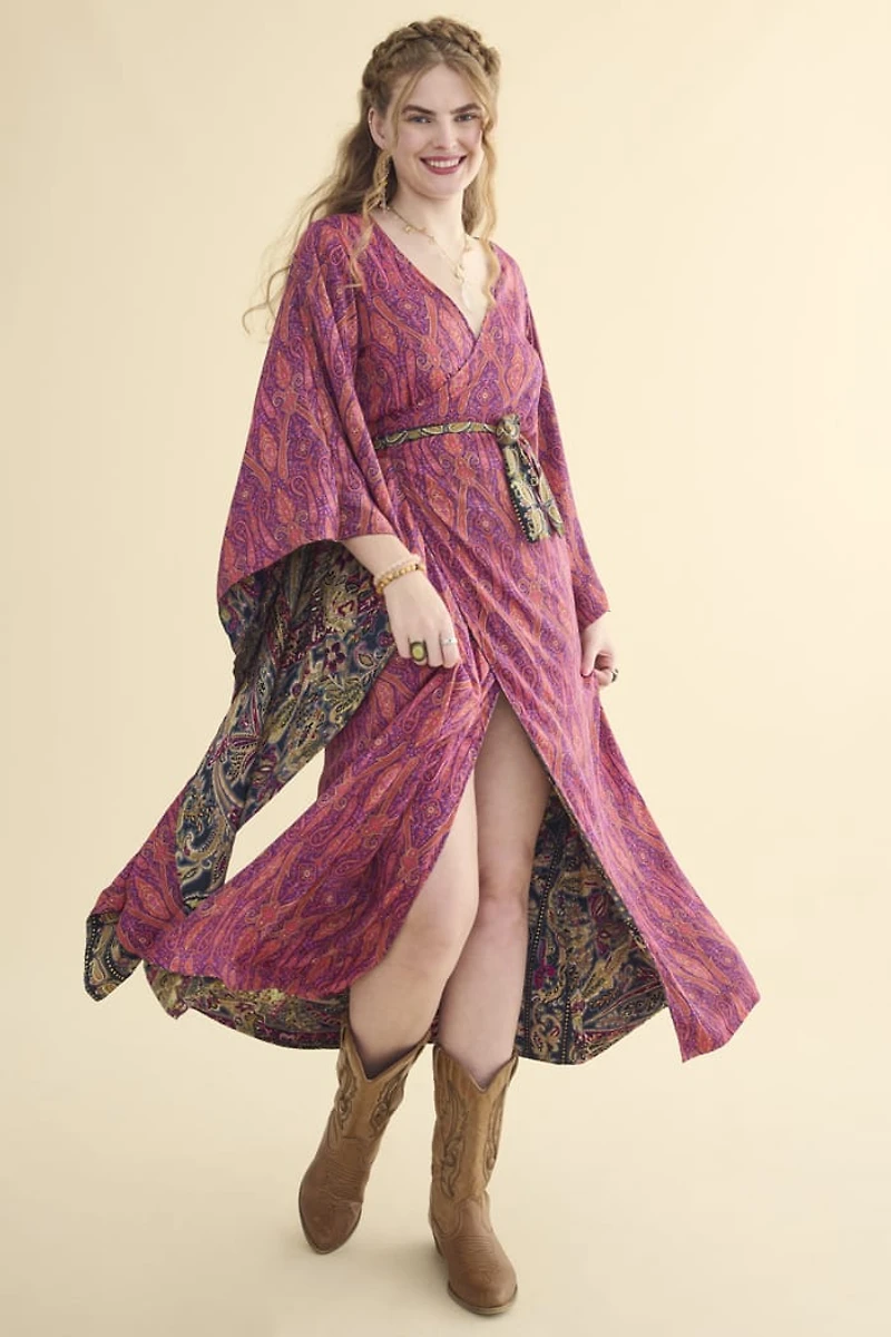 Crimson Goddess Reversible Maxi Dress